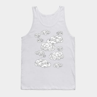 Noncolored Fairytale Weather Forecast Print Tank Top